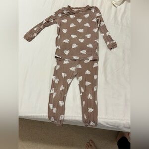 Charming Heart Print Kids Bodysuit